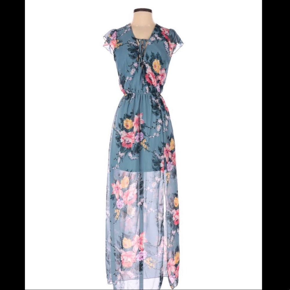 Charlotte Russe floral maxi dress
